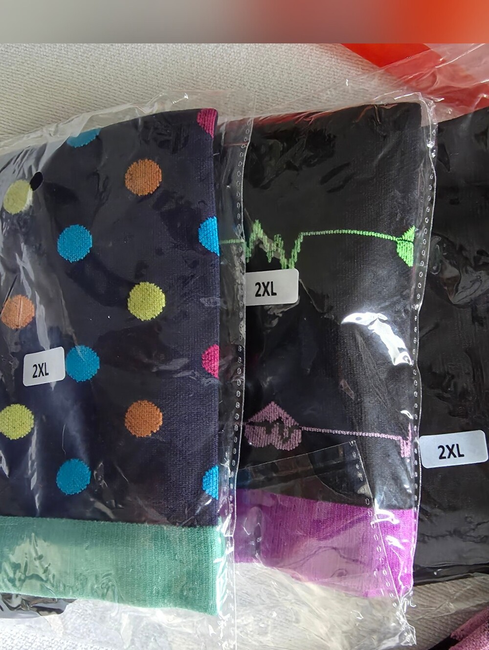 Plus Size Compression Socks, Multi, Size 2XL - Picture 3 of 4